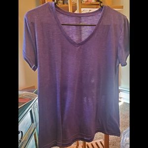 Purple v-neck